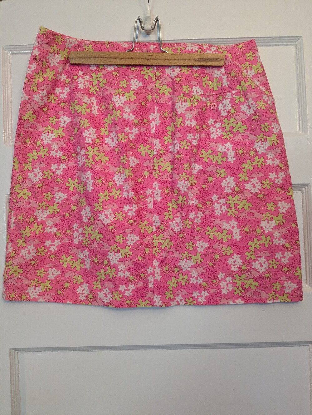 Lilly Pulitzer Skirt - Pink And Green With Hippos!